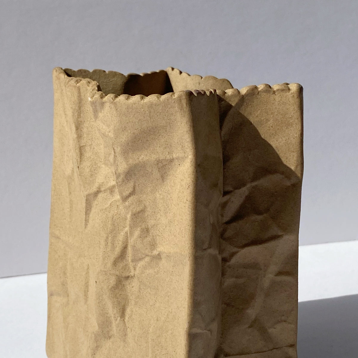 Ceramic Paper Bag Vase – Betsu Studio