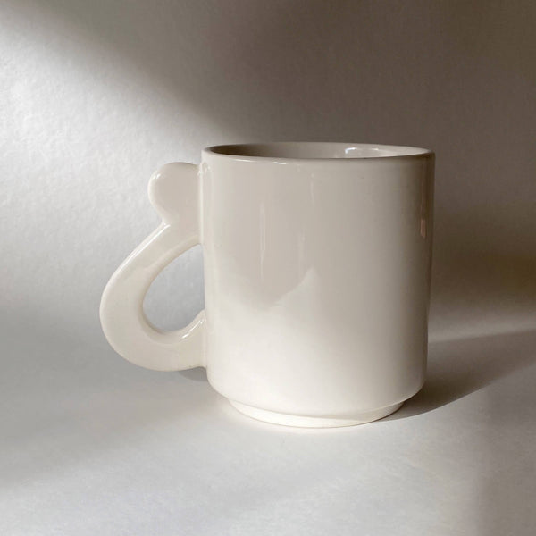 ceramic cat's tail mug