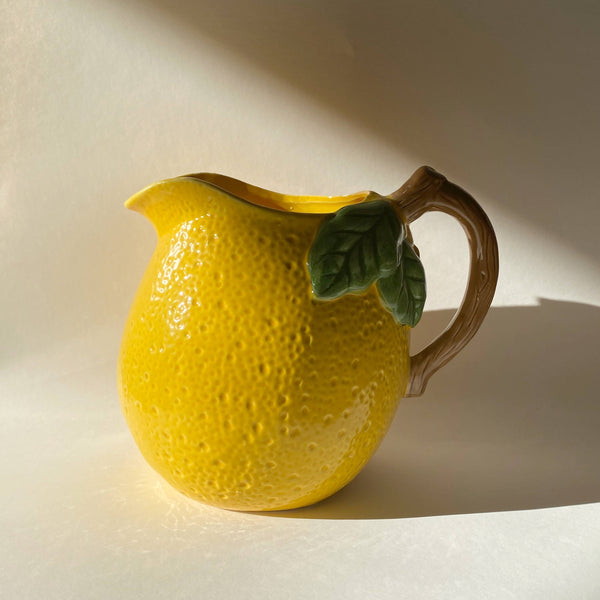 ceramic lemon pitcher
