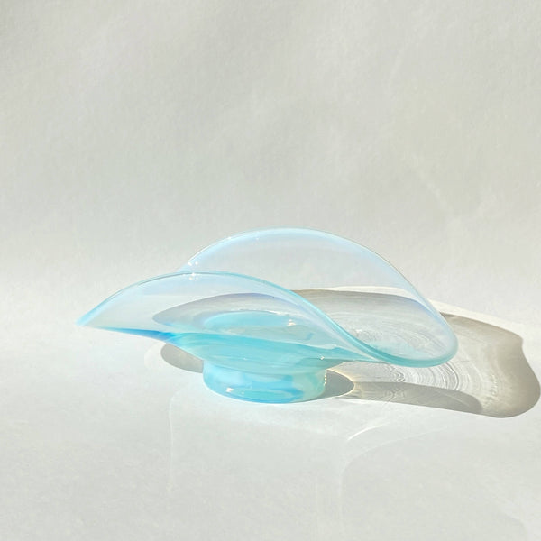 baby blue curved edge glass catch-all