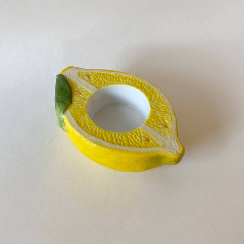 lemon tealight candle holder