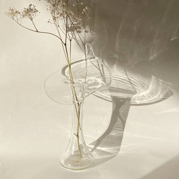 glass calla lily vase