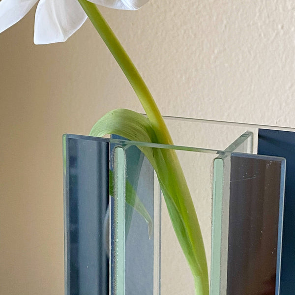 postmodern mirrored vase