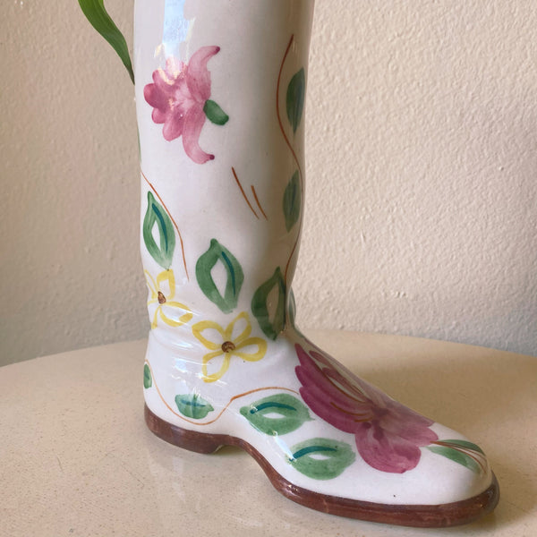 handmade ceramic boot vase