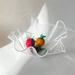 vintage acrylic handkerchief bowl catch-all