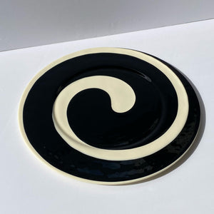 yalos casa murano glass swirl plate platter