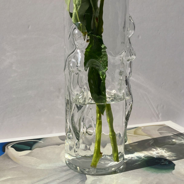 vintage libbey la femme nude figure glass vase vessel