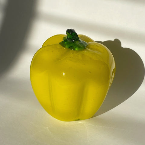 yellow glass bell pepper