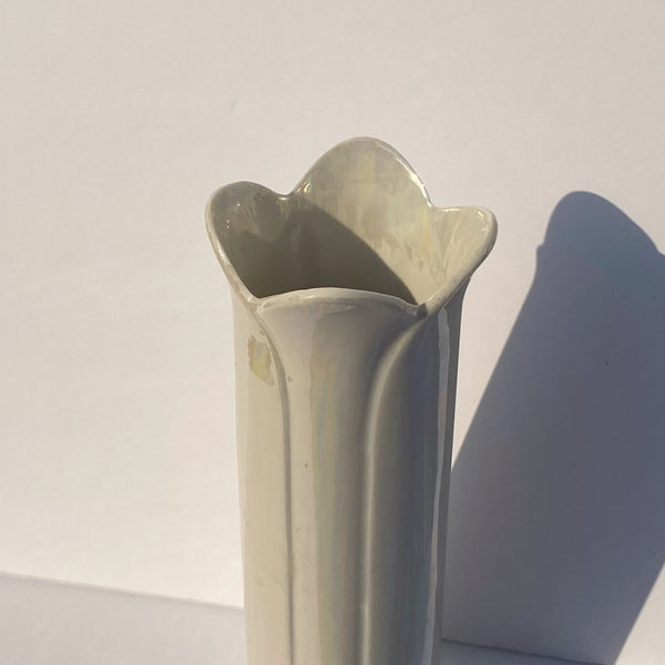 iridescent ceramic vase