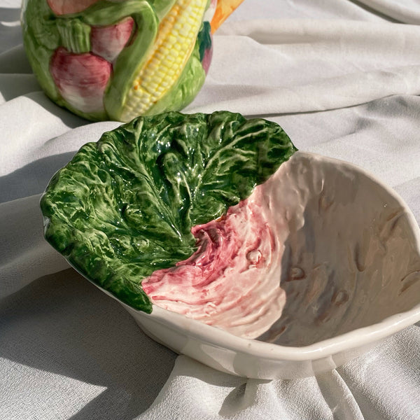 vintage ceramic radish turnip bowl